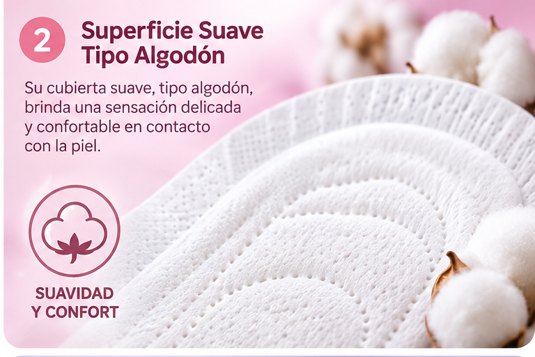 Superficie Suave Tipo Algodón